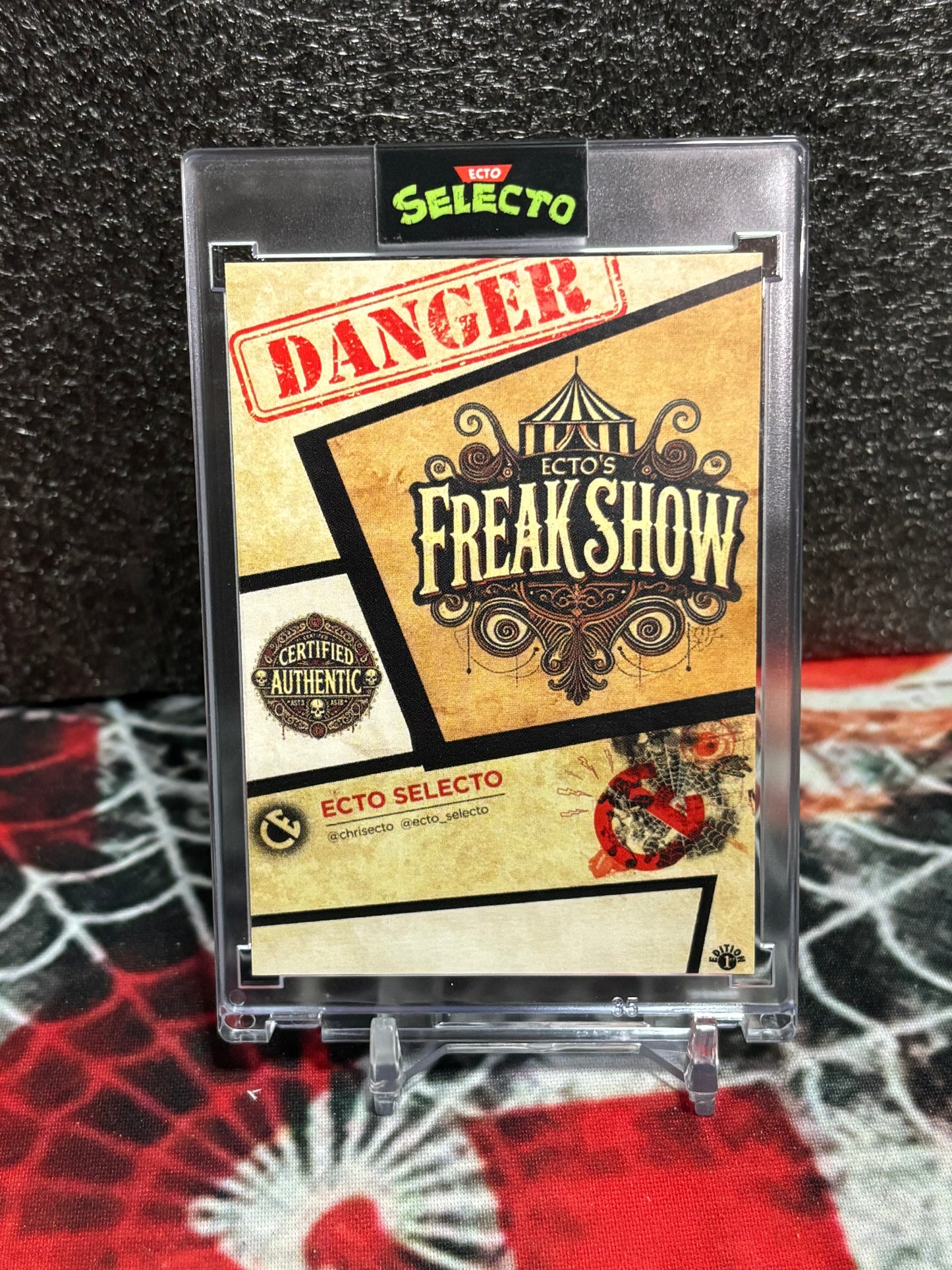 Shaquille O'Neal “Freakshow Rookie” Horror-Themed Art Card – Ecto Selecto Custom