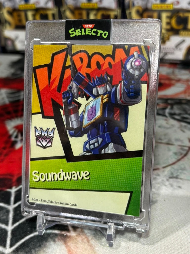 Custom Transformers Soundwave Kaboom! Card – Ecto Selecto Edition – Explosive Collectible!
