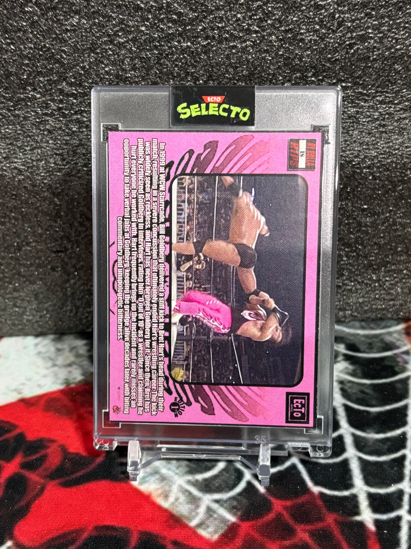 Custom "F*CK BILL" Wrestling Art Card – Ecto Selecto Limited Edition | Bret Tribute | Controversial Collector's Piece