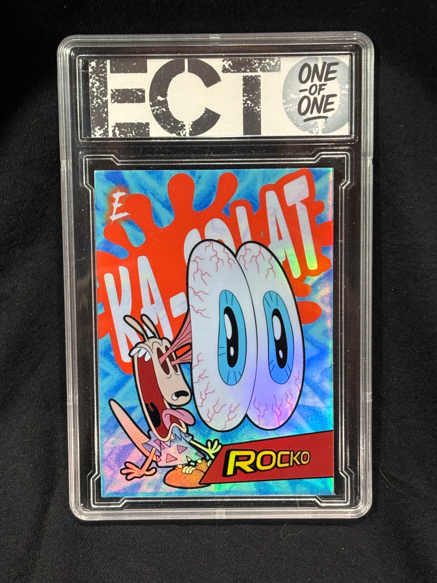 Rocko – "Ka-Splat" – (Boom-Verse 1/1 Custom Card + 8x10 Companion)