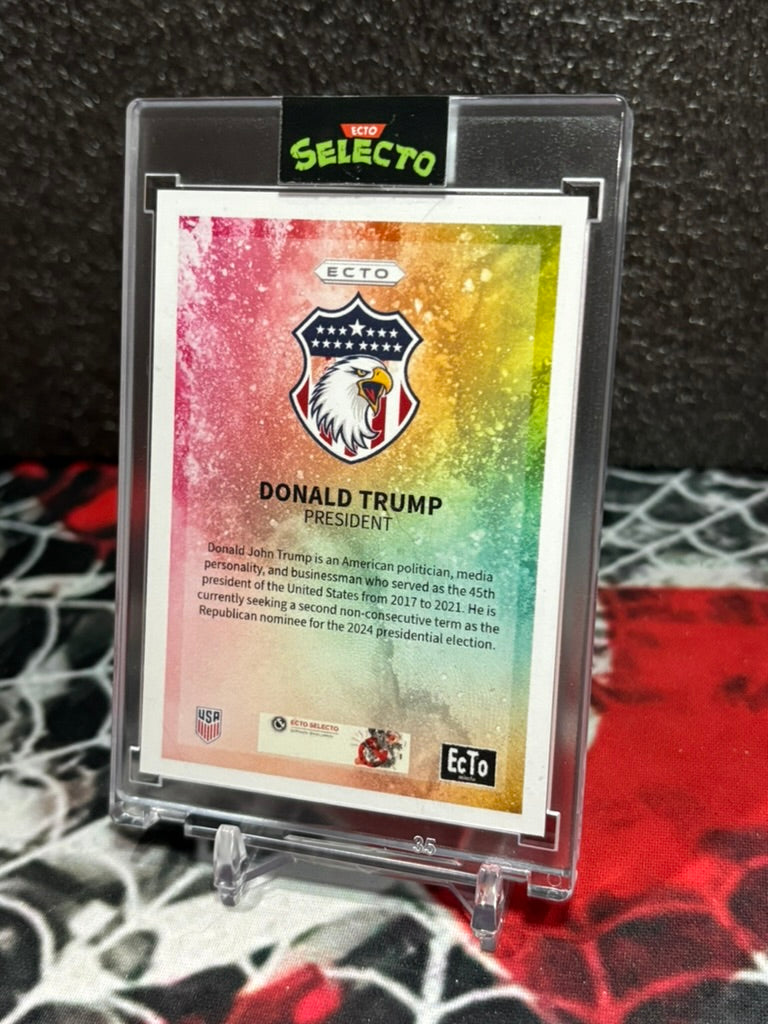 Donald Trump Color Blast-Inspired Custom Trading Card – Limited Edition