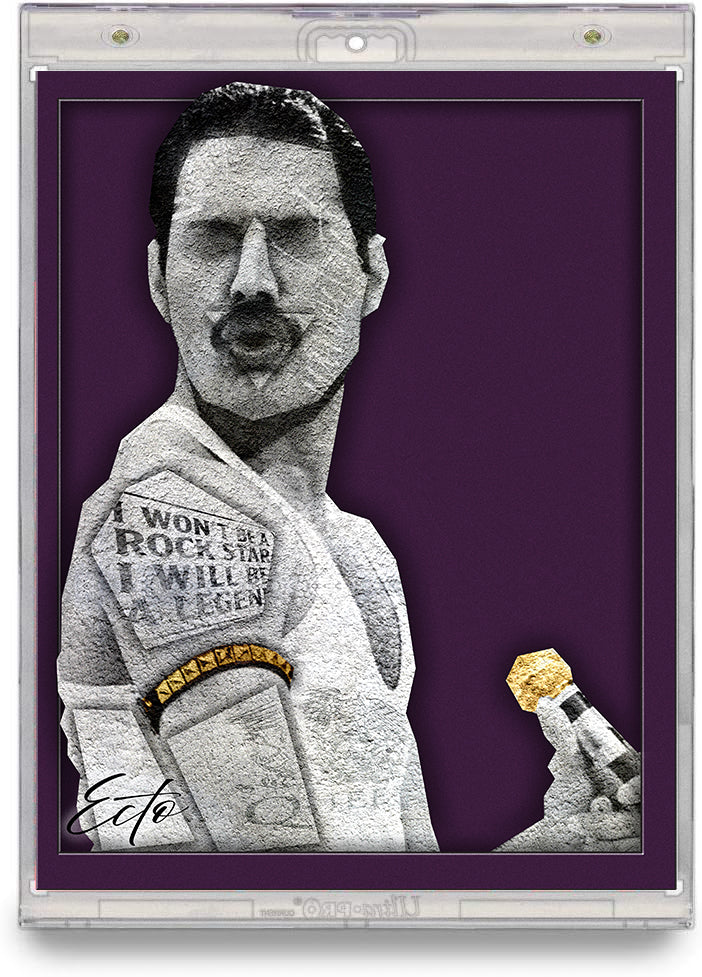 Freddie Mercury – “I Will Be a Legend” (8x10 Stonecut Icon Print)