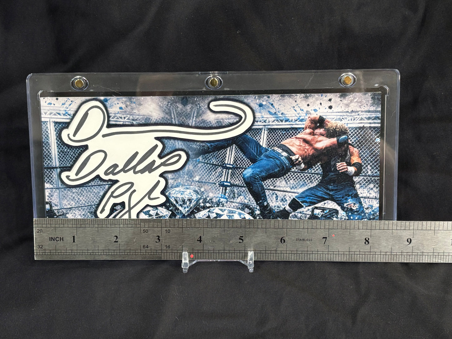 Diamond Dallas Page – “Diamond Cutter” – (Trash Polka 3.5x8 Cut Signature 1/1)