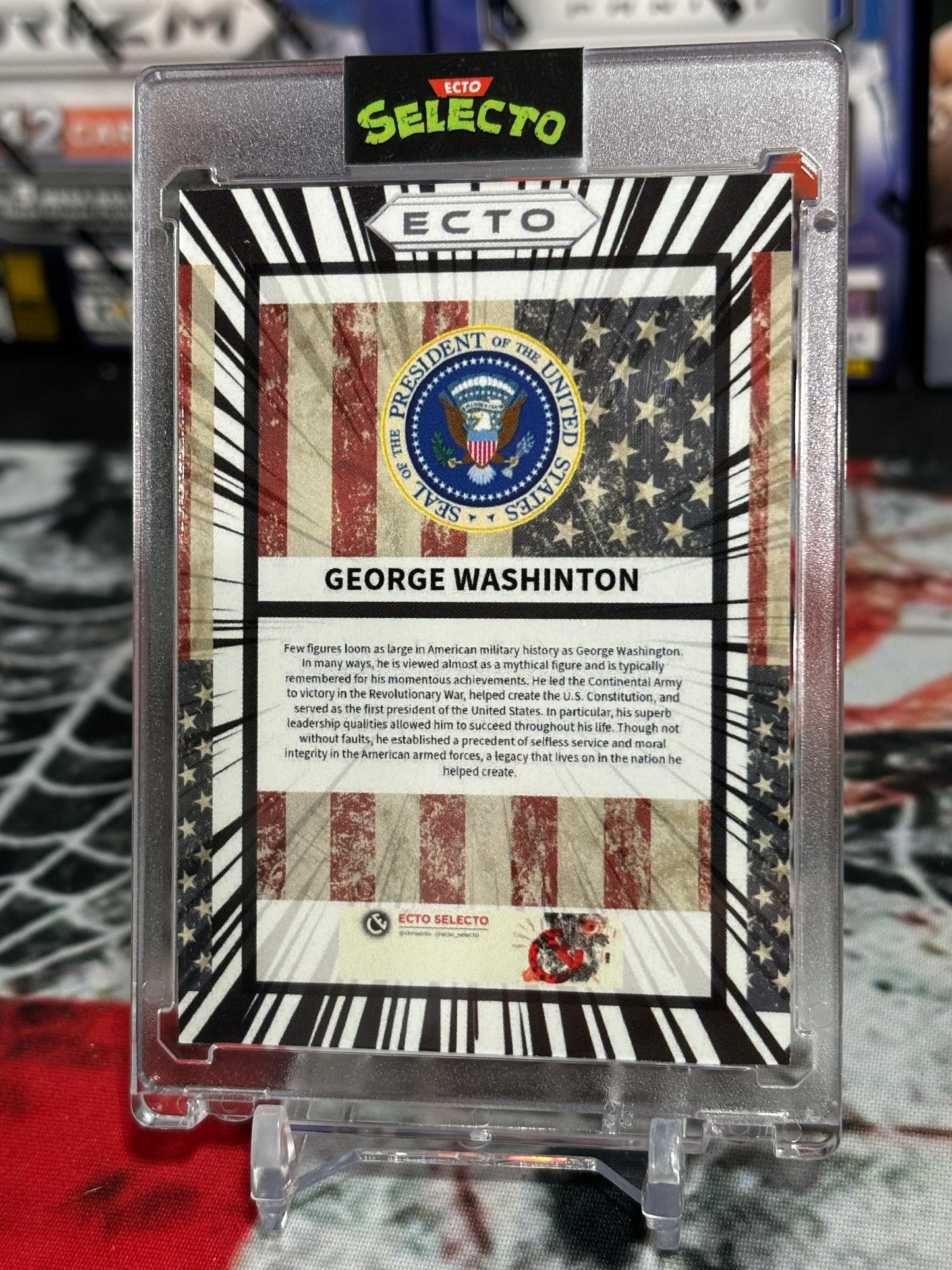 George Washington "MANGA" Custom Trading Card β Revolutionary Warrior Edition! πΊπΈπ₯