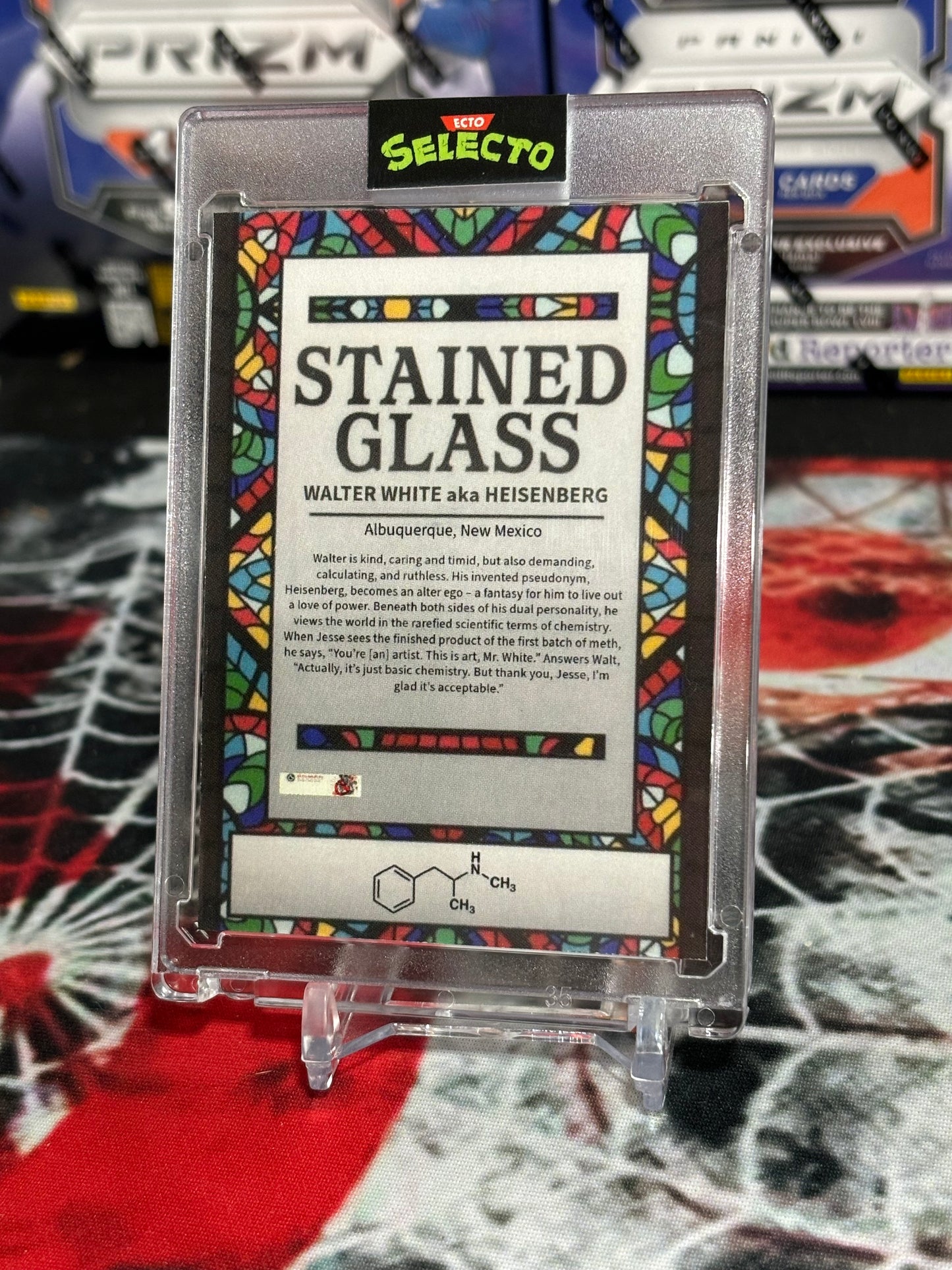 Walter White “Stained Glass” Custom Card – Breaking Bad x Panini Mosaic Style