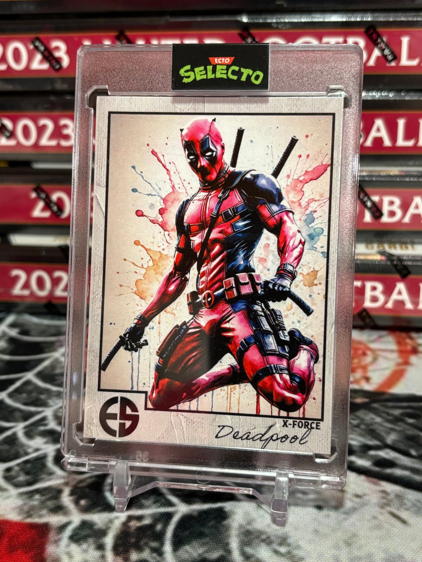 DEADPOOL “WATERCOLOR” CUSTOM CARD – X-FORCE