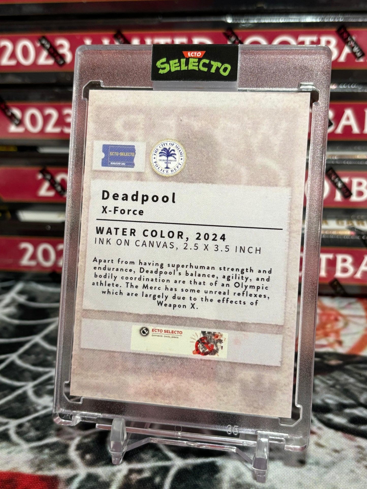 DEADPOOL “WATERCOLOR” CUSTOM CARD – X-FORCE