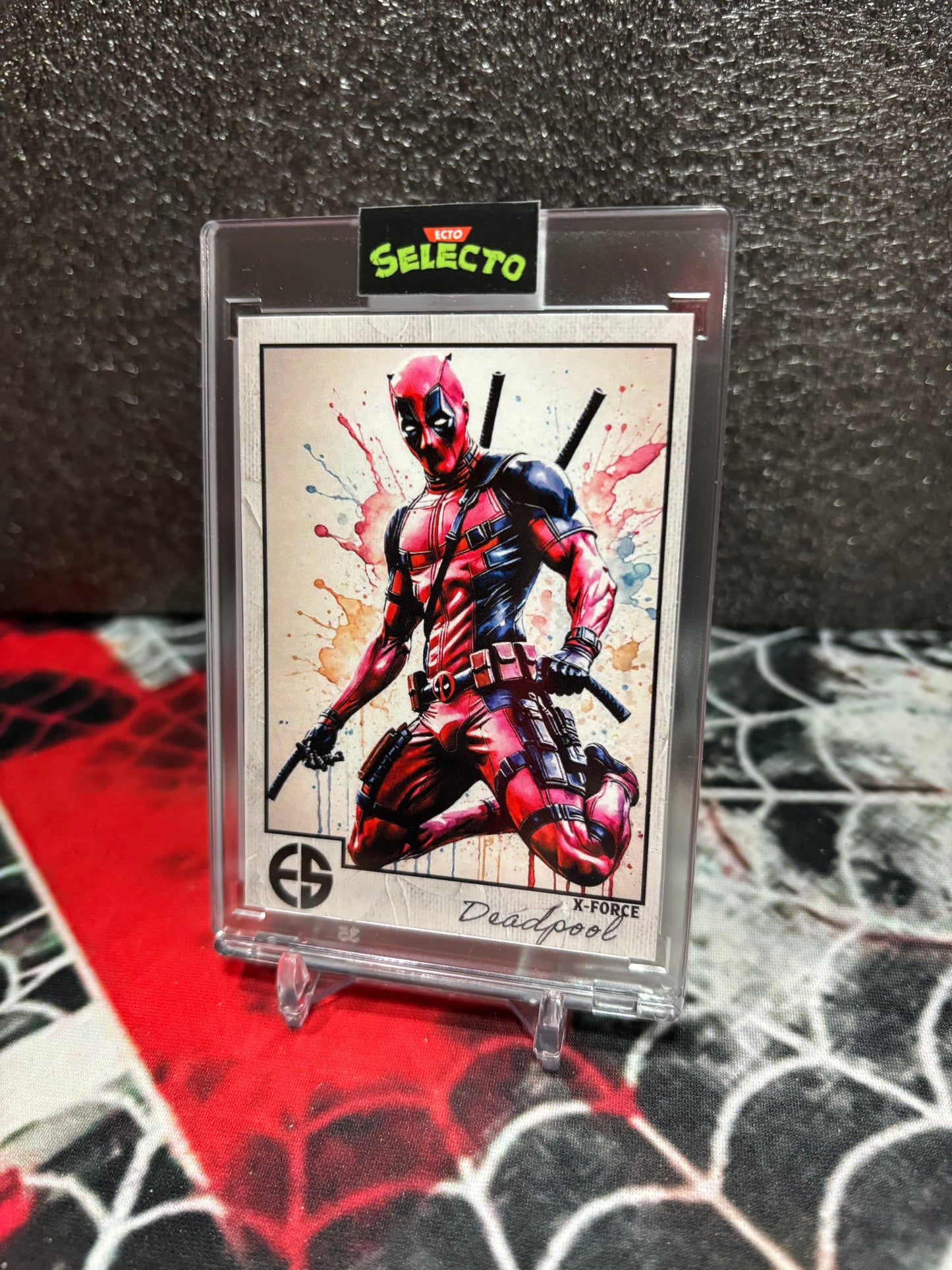 DEADPOOL “WATERCOLOR” CUSTOM CARD – X-FORCE FAN-MADE INSERT