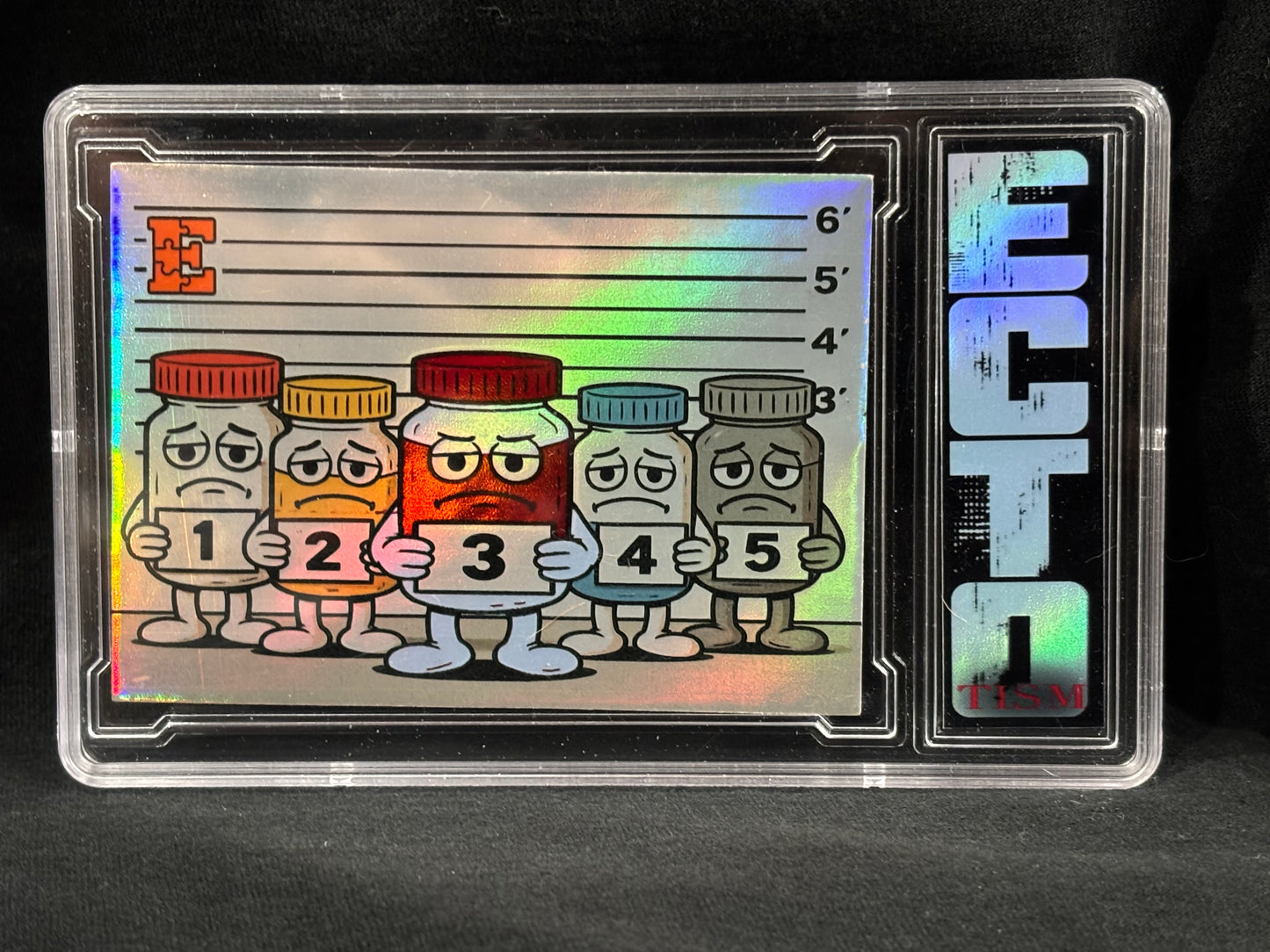 Tism Suspects – Cartoon Pill Bottle Parody Set (Artist Proof + 7 Variations) – (Ecto 1/1 Cards)