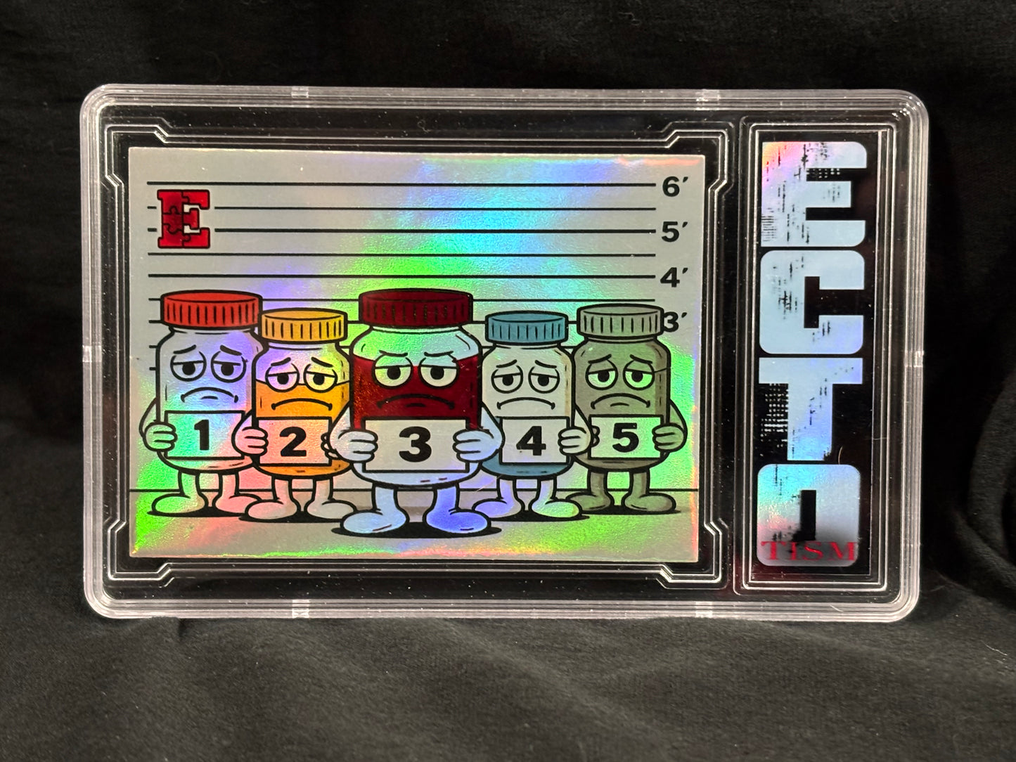 Tism Suspects – Cartoon Pill Bottle Parody Set (Artist Proof + 7 Variations) – (Ecto 1/1 Cards)