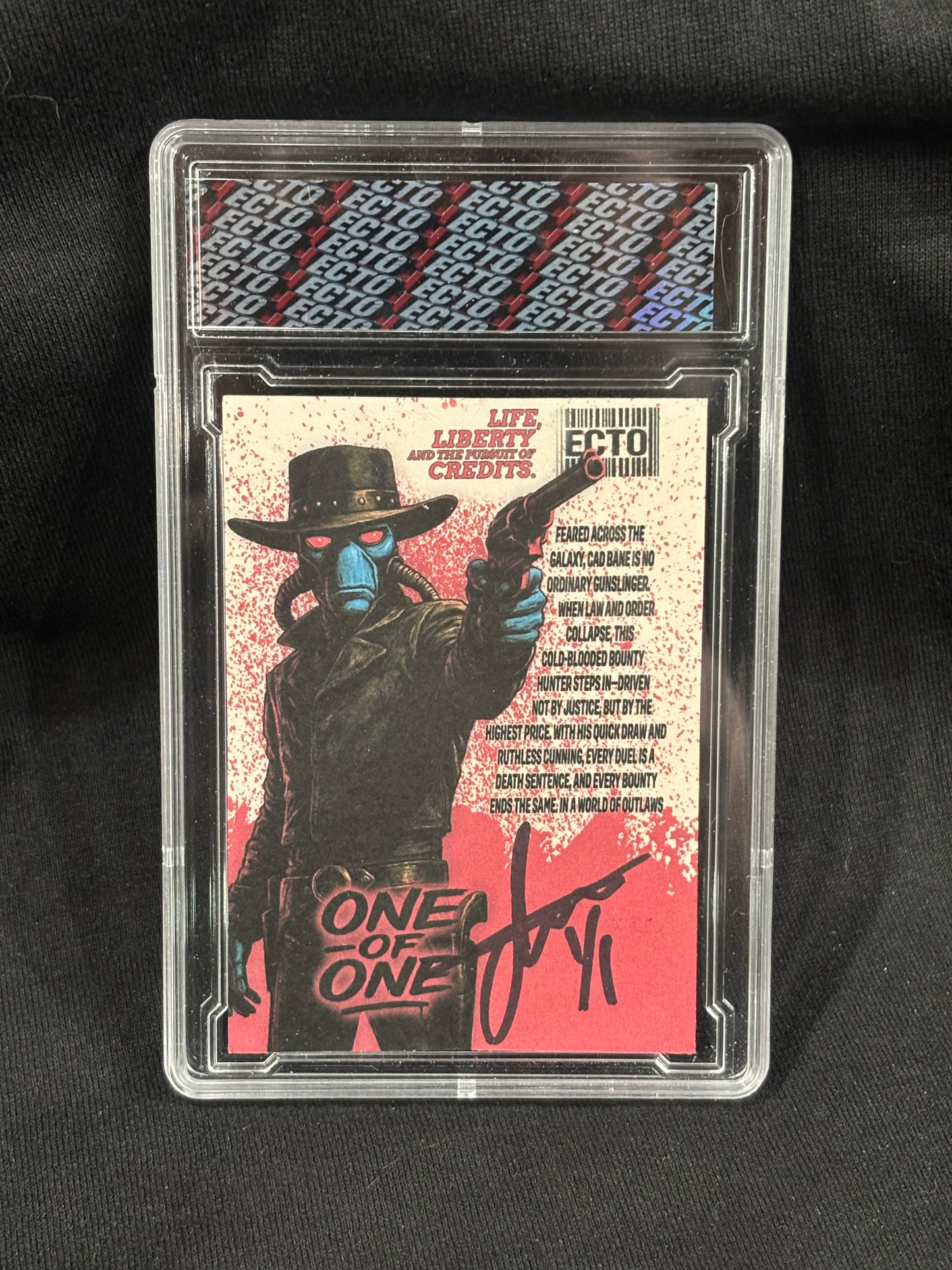 Bane Unchained – "Cad Bane x Django Unchained VHS + Custom Card Set" – (Ecto Selecto 1/1)
