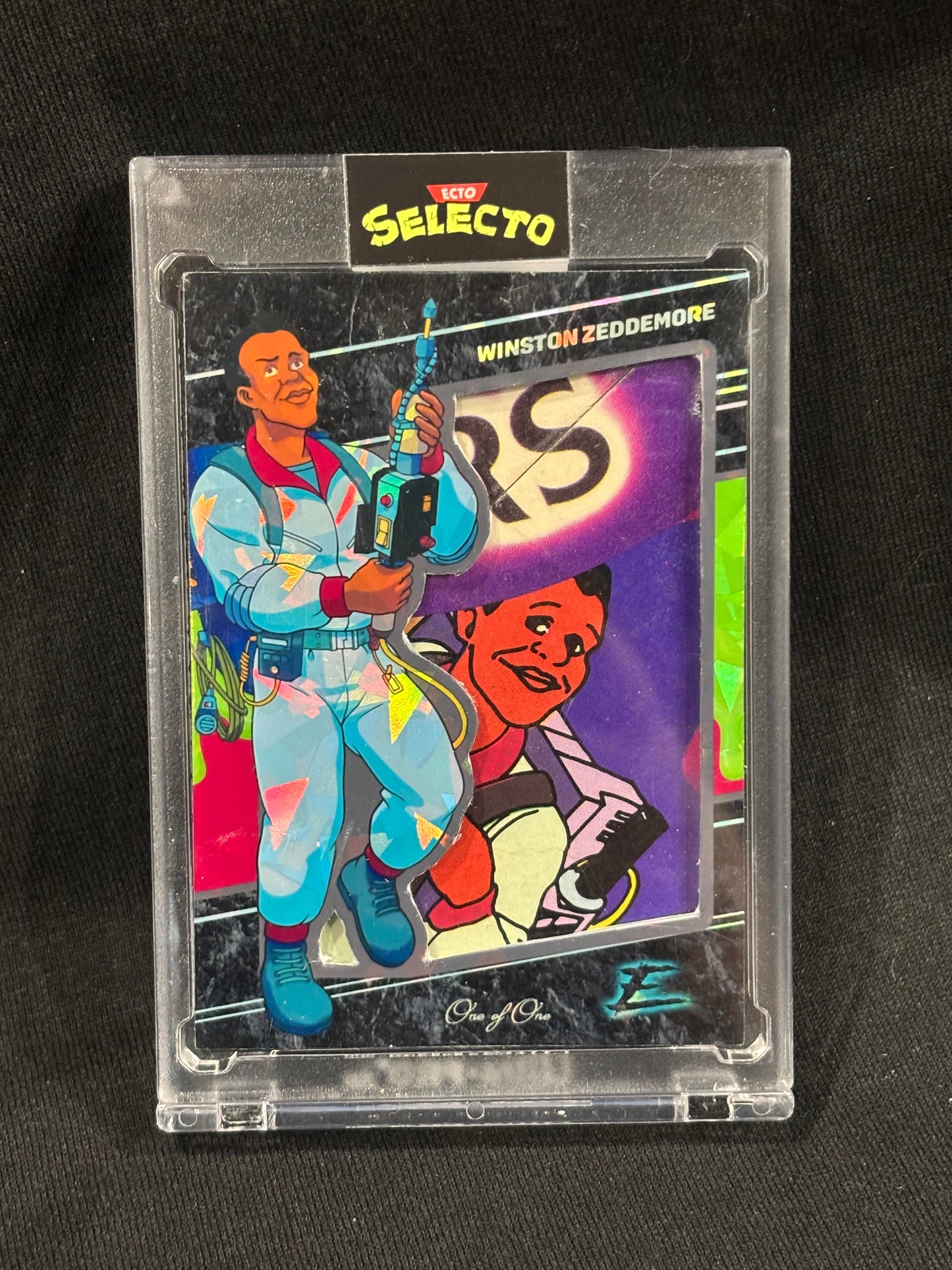 Winston Zeddemore – “Kenner Relic Cracked Ice 1/1” – (Ecto Selecto Custom Card)