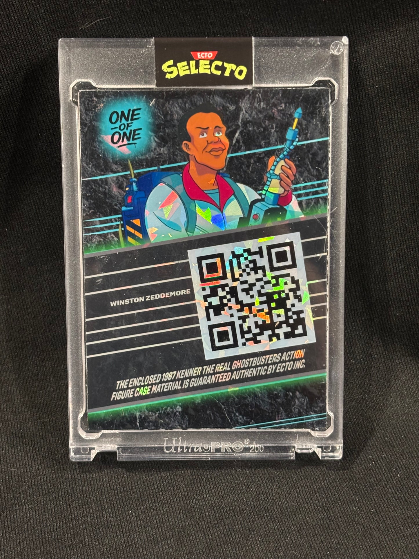 Winston Zeddemore – “Kenner Relic Cracked Ice 1/1” – (Ecto Selecto Custom Card)