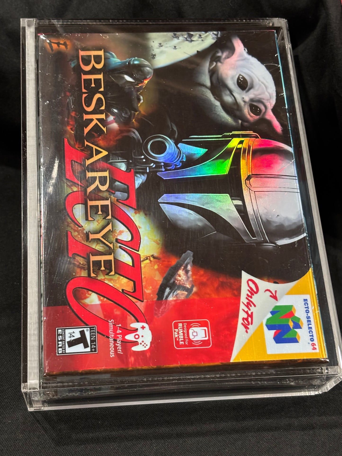 The Mandalorian x GoldenEye 007 – Custom Nintendo 64 Box – 1/1 Acrylic Display (No Variations, No Remakes)