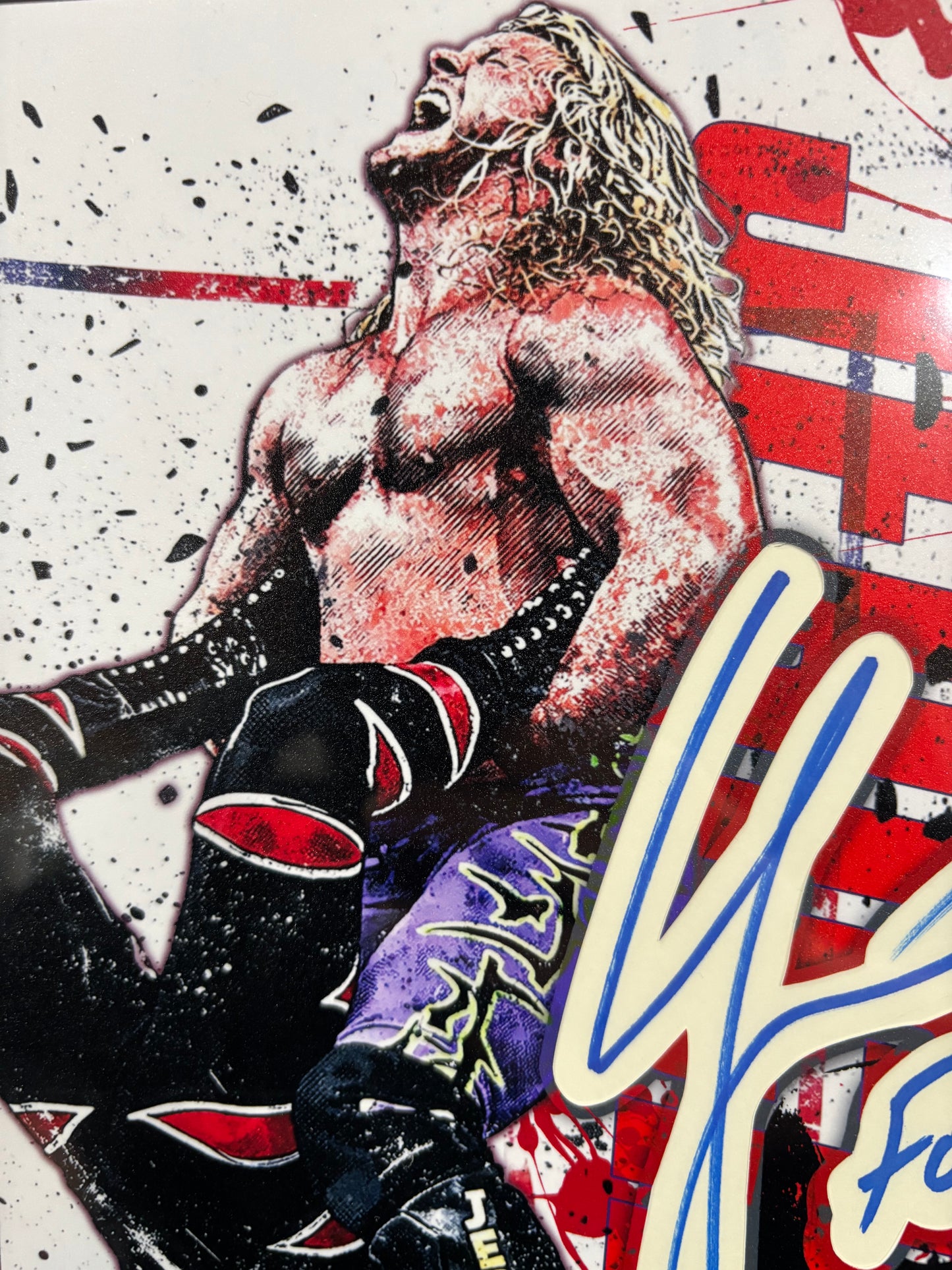 Chris Jericho – “Fozzy” – Cut Signature Art (Ecto Selecto 8×10 | One of One)