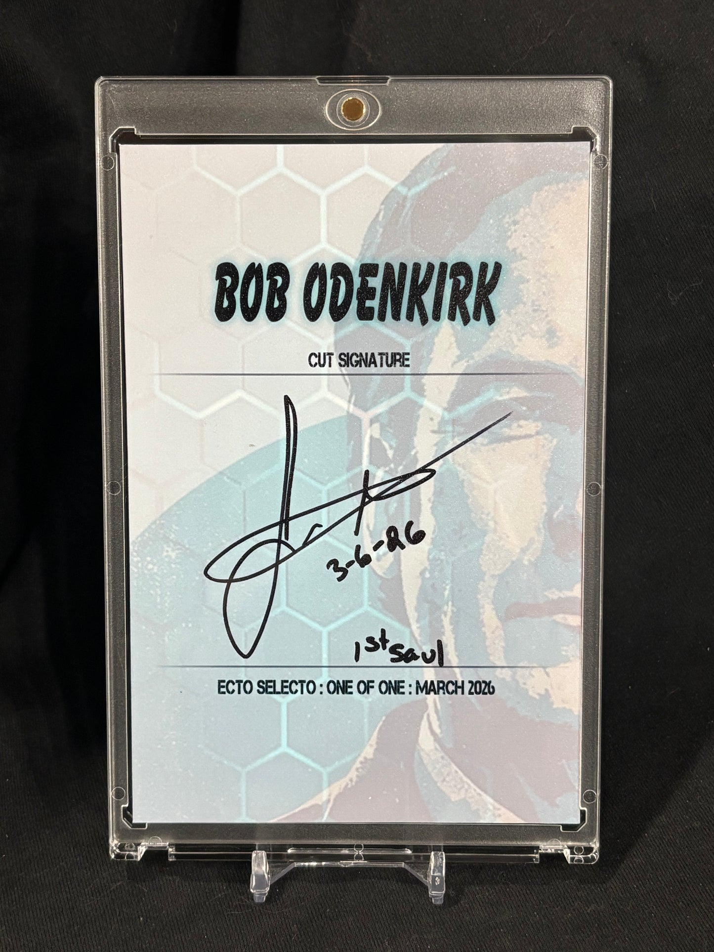 Bob Odenkirk – Saul Goodman – 1/1 Cut Signature Art Card (Better Call Saul) – 4x6
