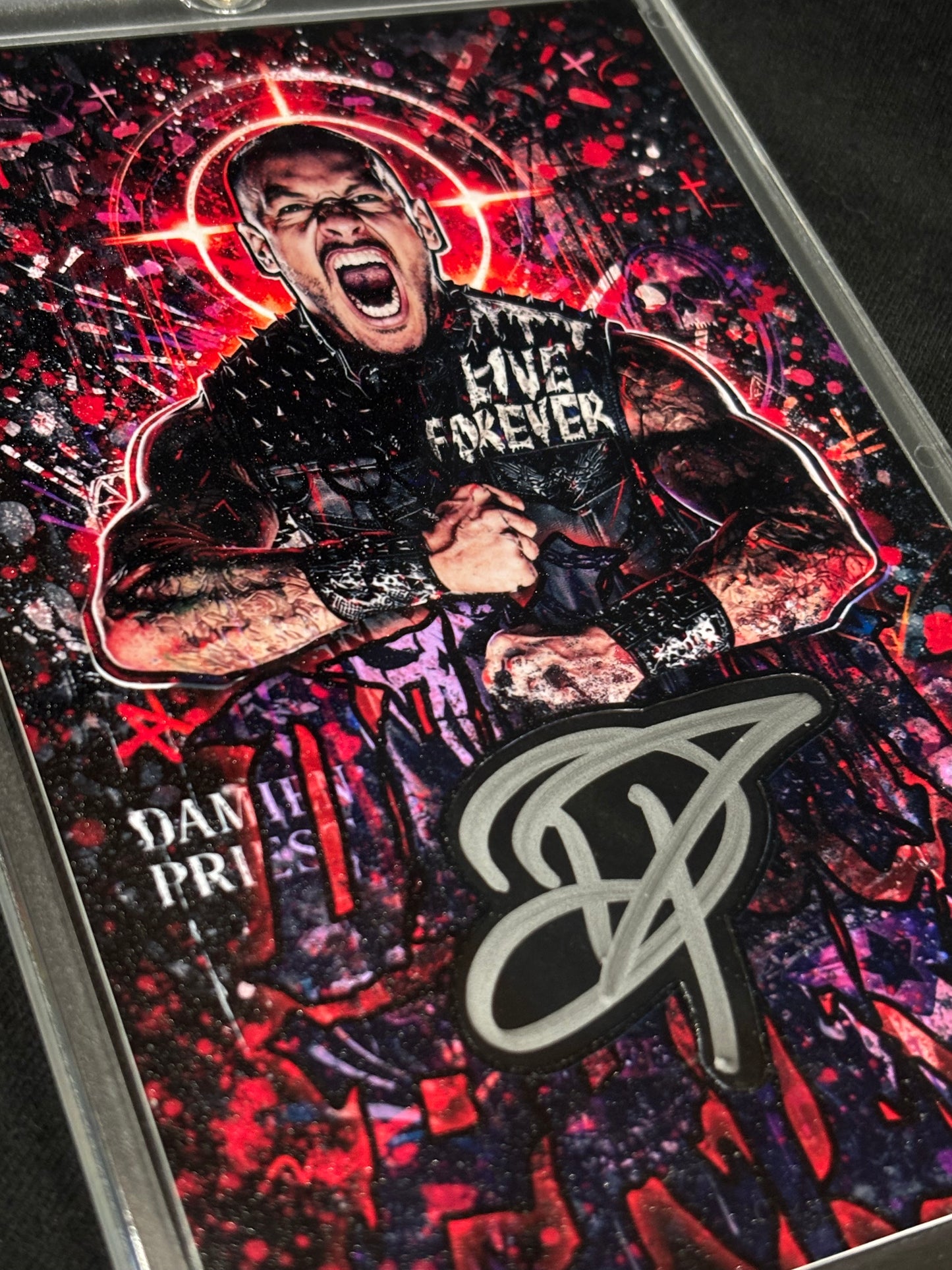 Damien Priest – “Live Forever” – (4x6 Cut Signature 1/1 – Ecto Selecto)