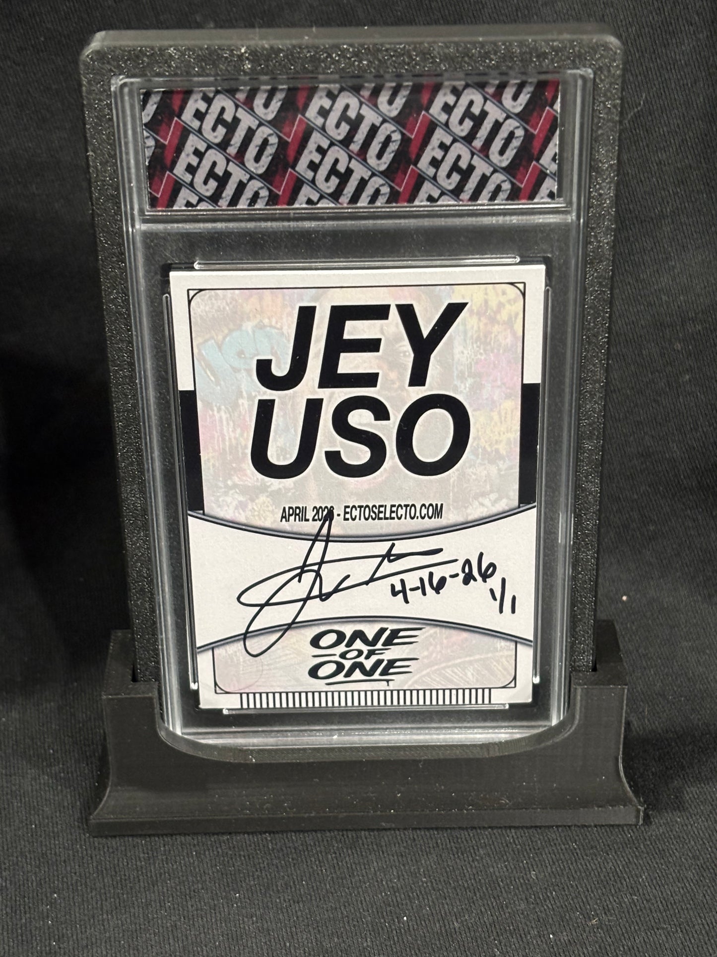 Jey Uso – “Street War Cry” – 1/1 Harvested Auto (Ecto Selecto Custom Card 2.5x3.5)