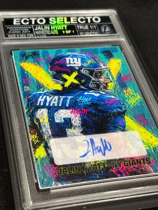 Jalin Hyatt – “Signal Burst” – (Ecto Selecto 2.5x3.5 Cut Signature Card)