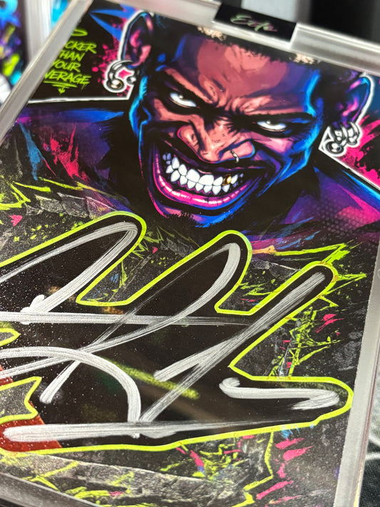 Dennis Rodman – “Sicker Than Your Average” – (Ecto Selecto 1/1 Cut Signature Art Card)