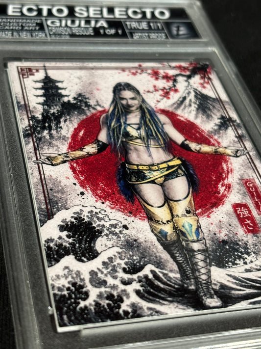 Giulia – “Crimson Resolve” – Artist Proof & Variations - 1/1