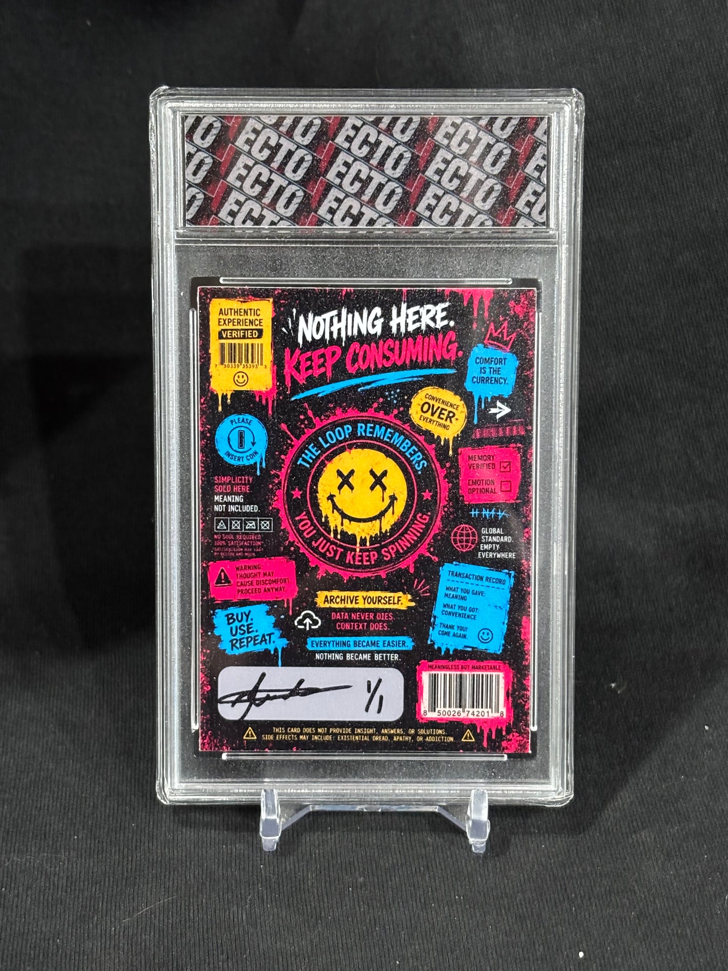 Convenience vs Meaning – "We Traded Meaning for Convenience" – (Hollow Icons Art Card)