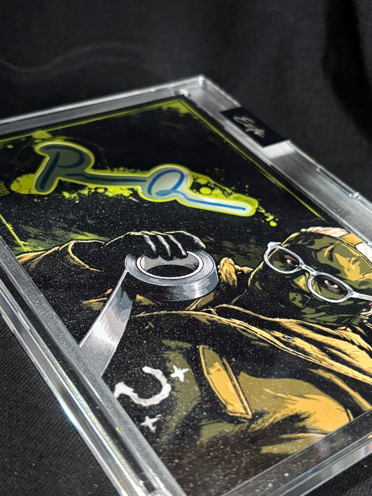 Paul Dano "The Riddler" Cut Signature | 3.5" x 5" Custom Art Display | Beckett Authenticated
