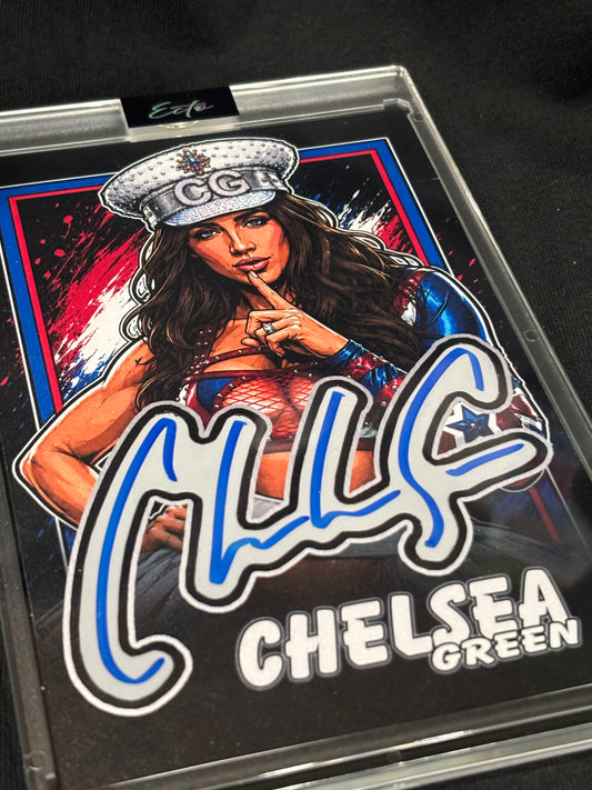Chelsea Green 4×6 Cut Signature Card – 1/1 | Handcrafted Original | JSA Authenticated