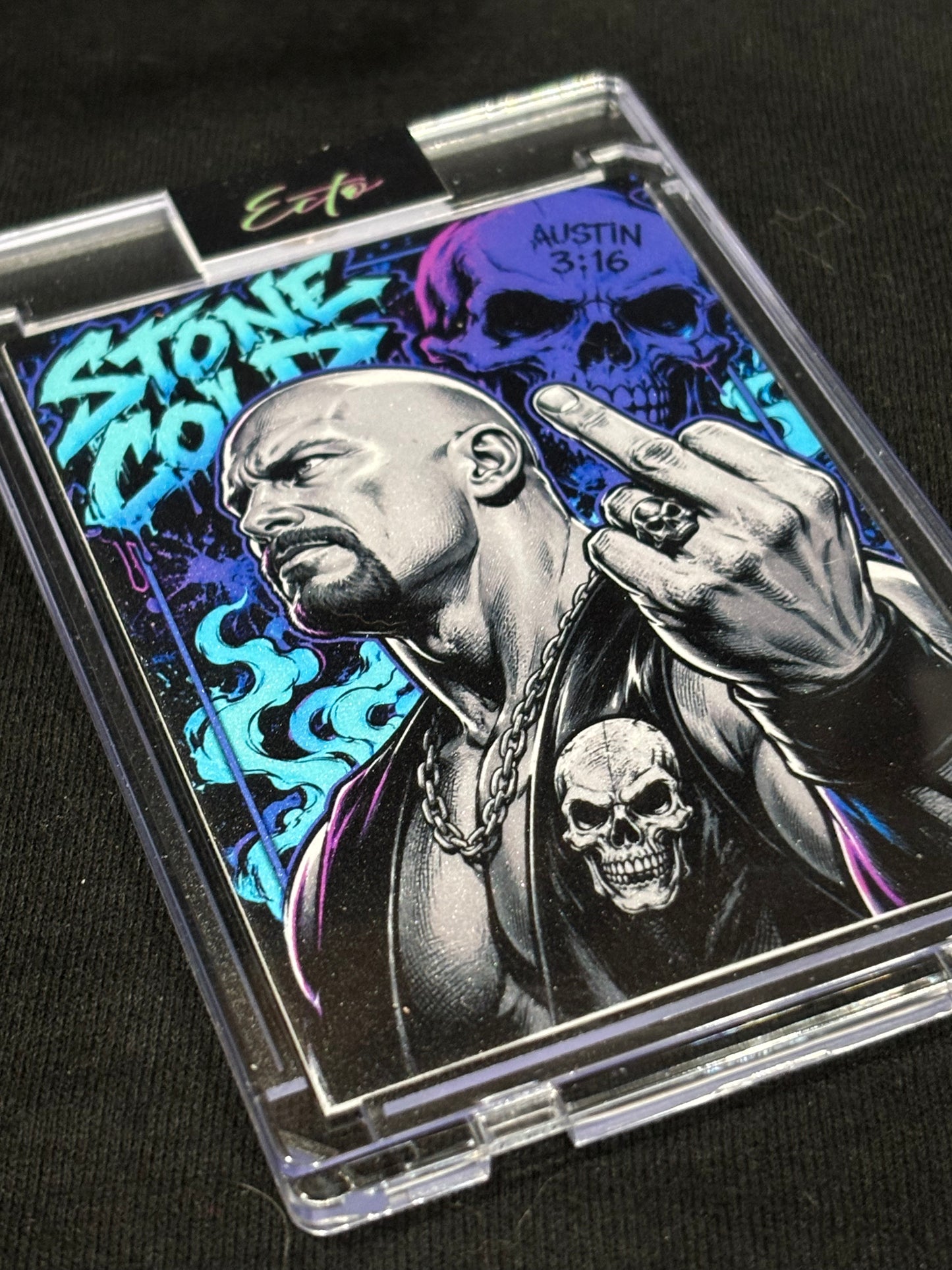 Stone Cold Steve Austin "Cold Blooded" – Ecto Selecto Custom Trading Card