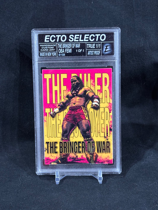 Oba Femi — “The Bringer of War” Custom Art Card