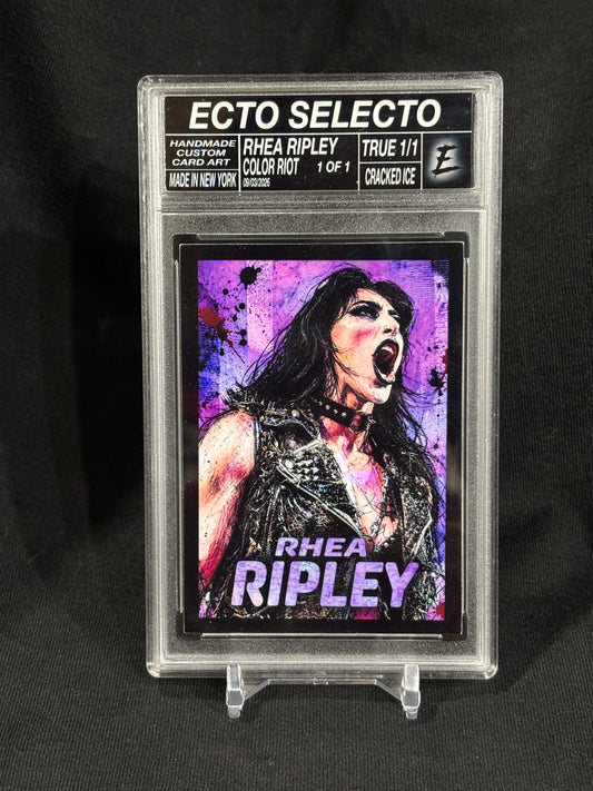 Rhea Ripley “Color Riot” Custom Art Card | Base & True 1/1 Editions