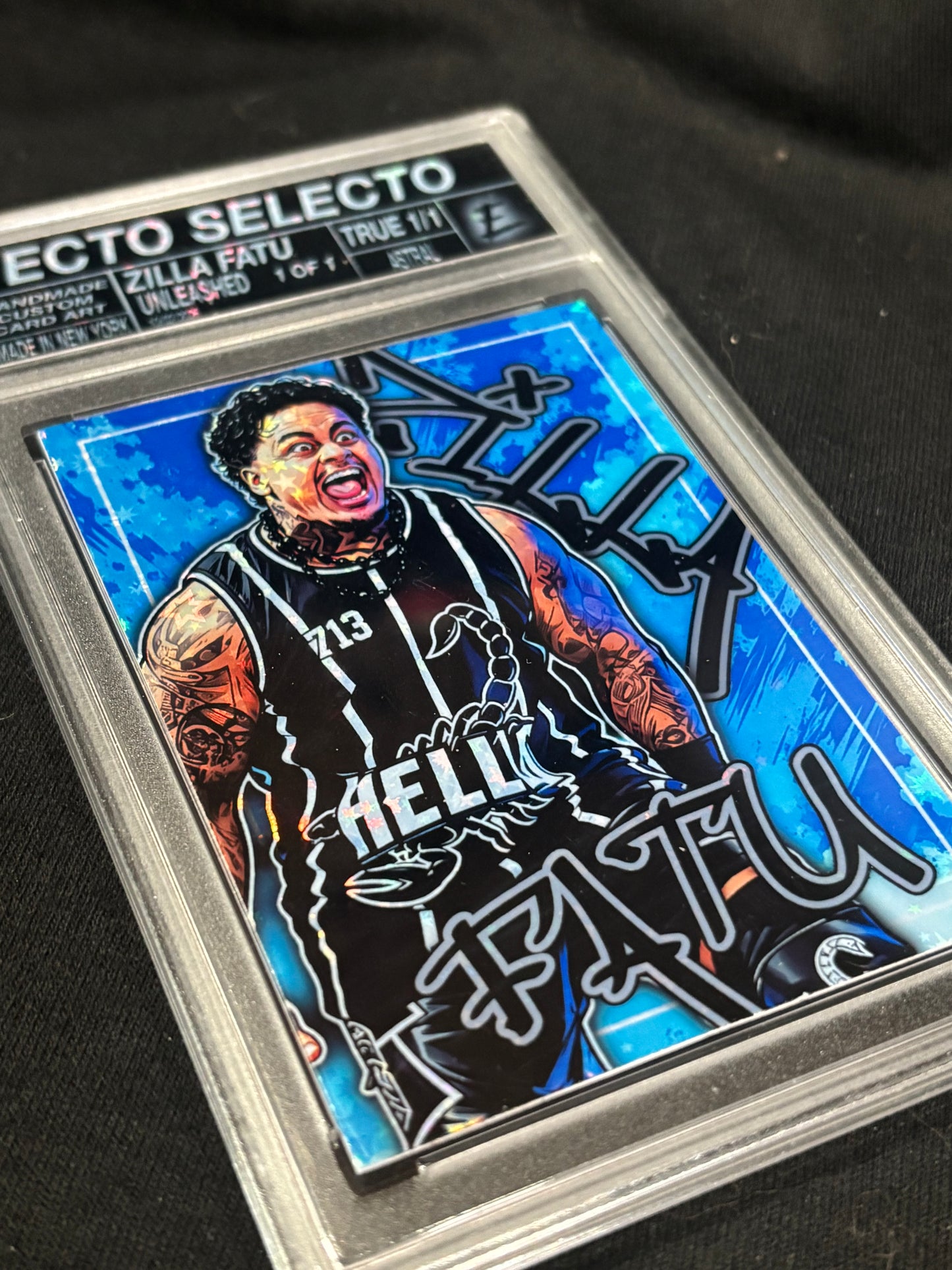 Zilla Fatu “Unleashed” Custom Art Card | Base & Random 1/1 Parallels