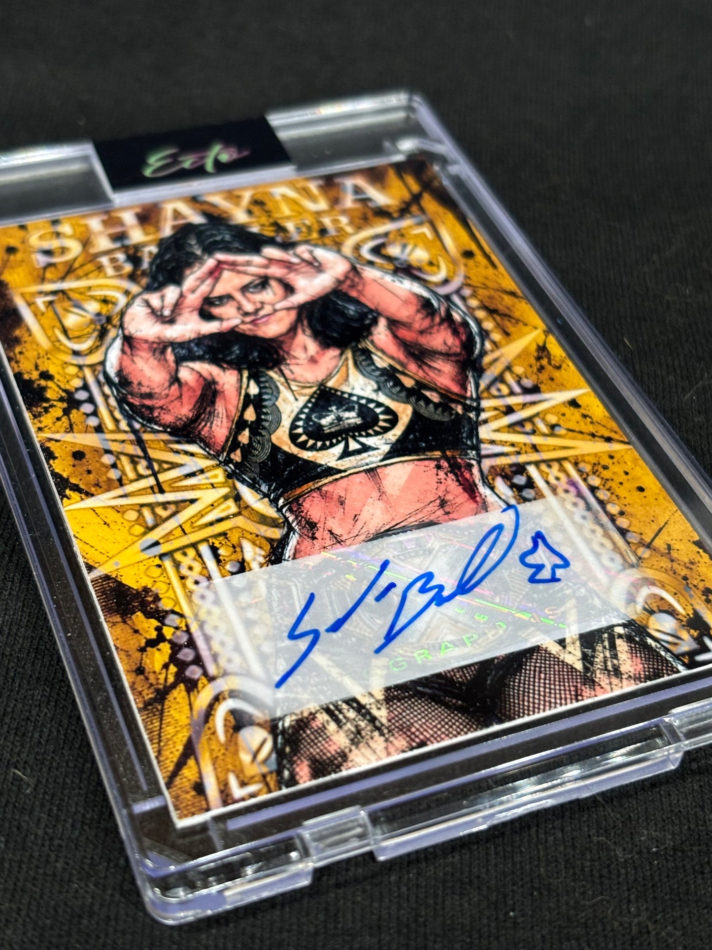 Shayna Baszler “Gilded Queen” — Harvested Autograph Custom Art Card