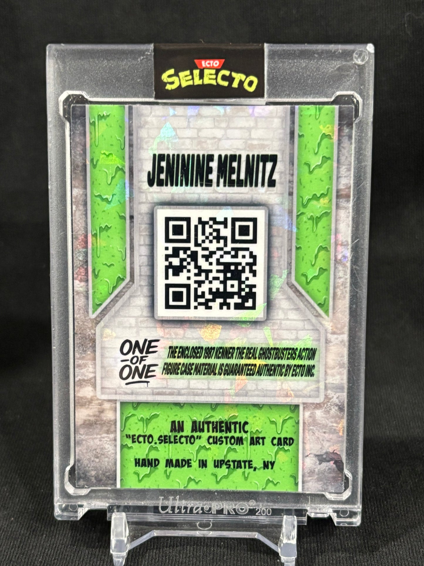 Janine Melnitz – “The Real Ghostbusters Relic” – Ecto Selecto 1/1 Custom Art Card
