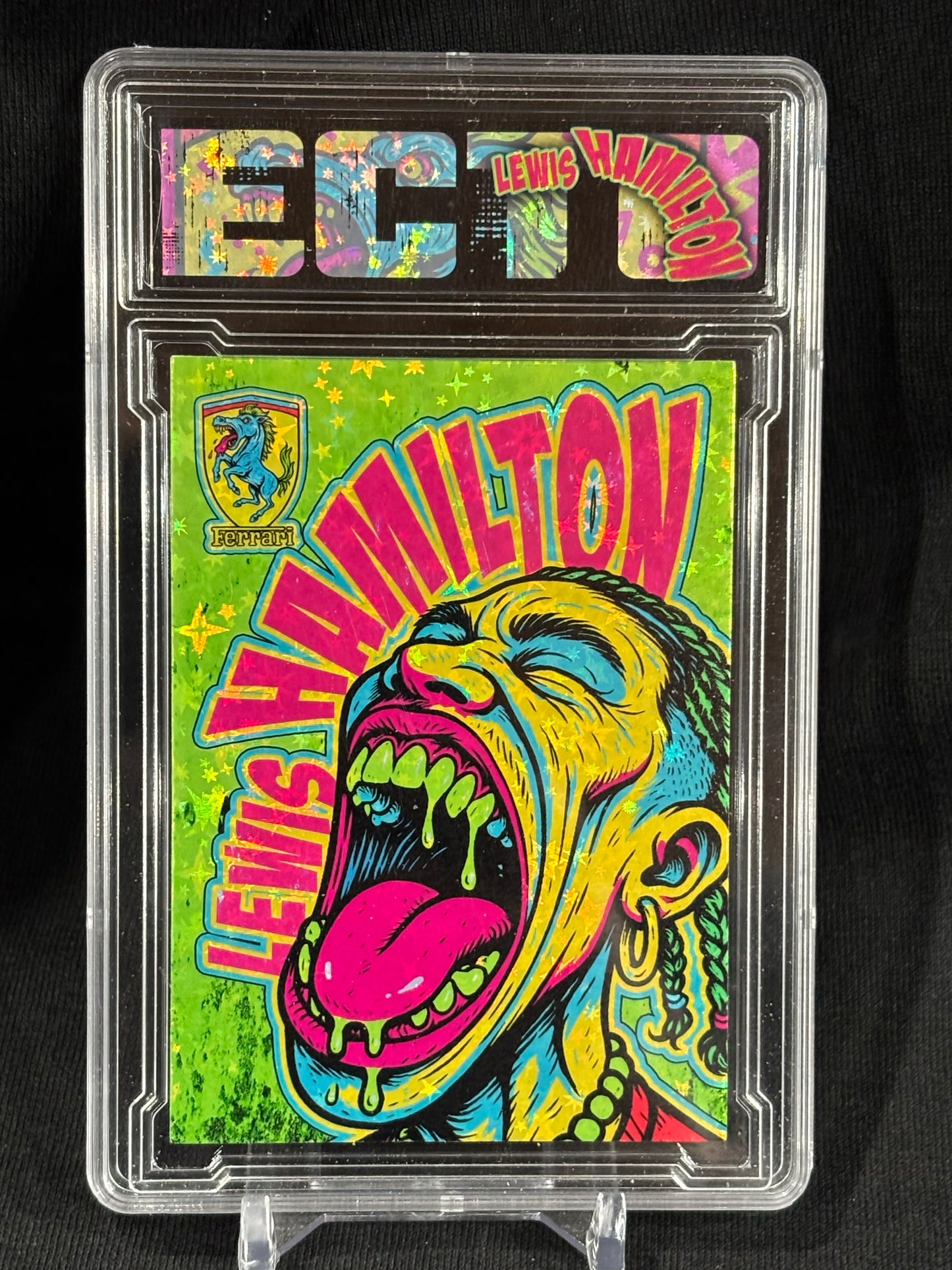 Lewis Hamilton – “Trash Pop Icons” 1/1 Set (4 Unique Color Variations) – (Ecto Custom Card & 8x10s)