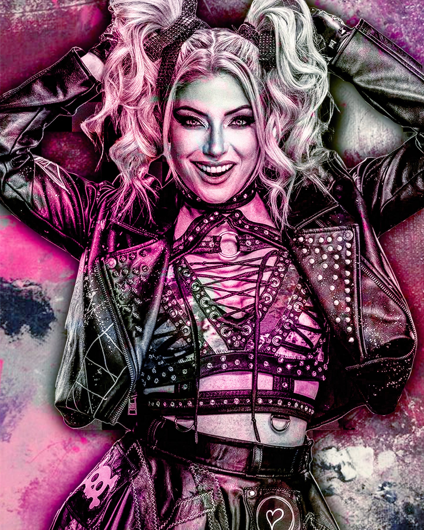 Alexa Bliss WWE Digital Art Print โ Fan Art