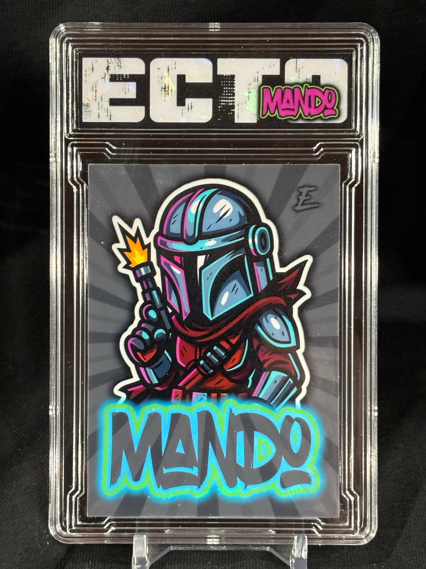 Mando – Custom Graffiti Variant Card (1/1 – Choose Your Color) – (Ecto Selecto Exclusive)