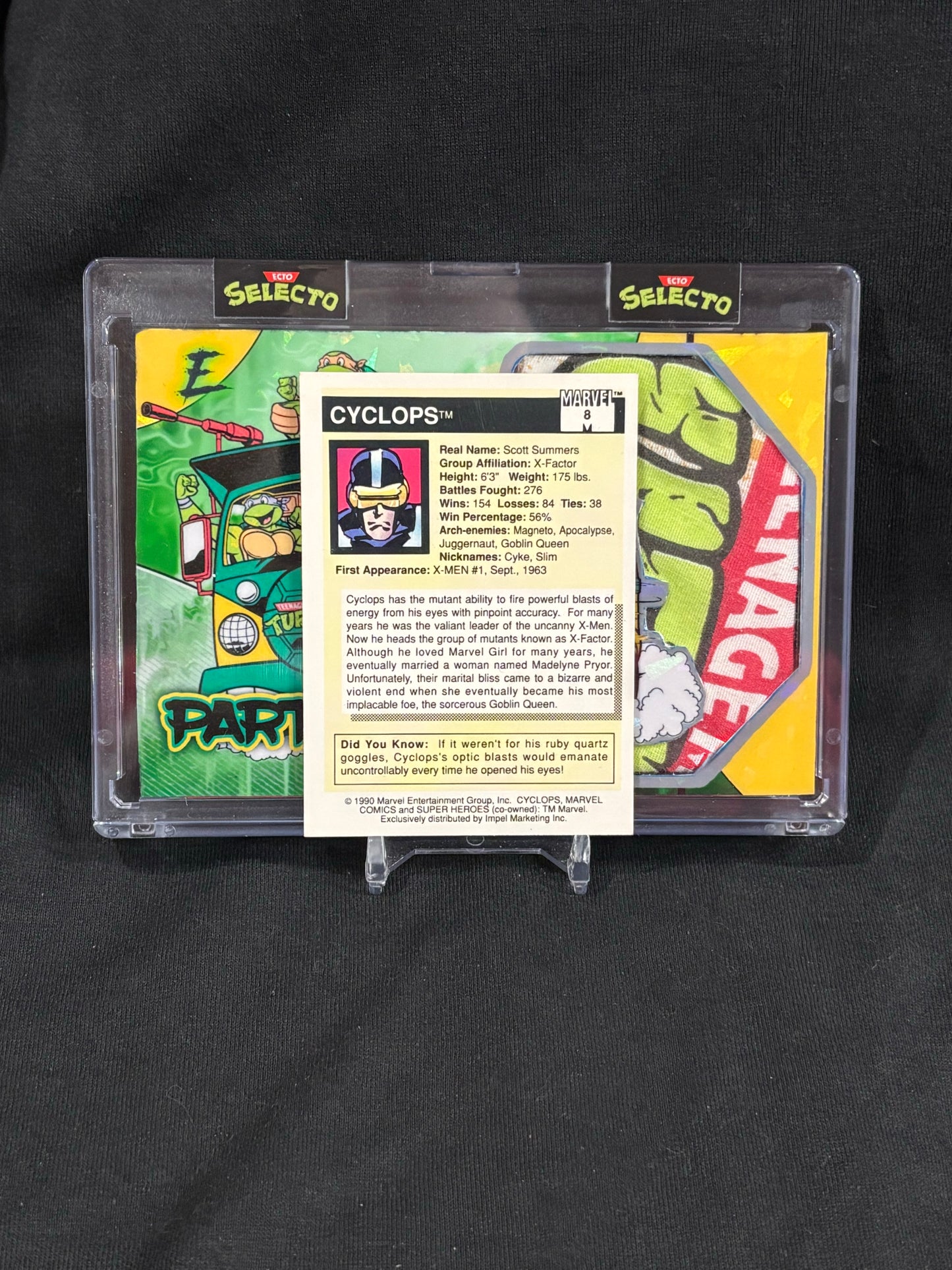 TMNT Party Wagon – 1988 Bed Sheet Relic – (Ecto Selecto 1/1 Oversized Card)