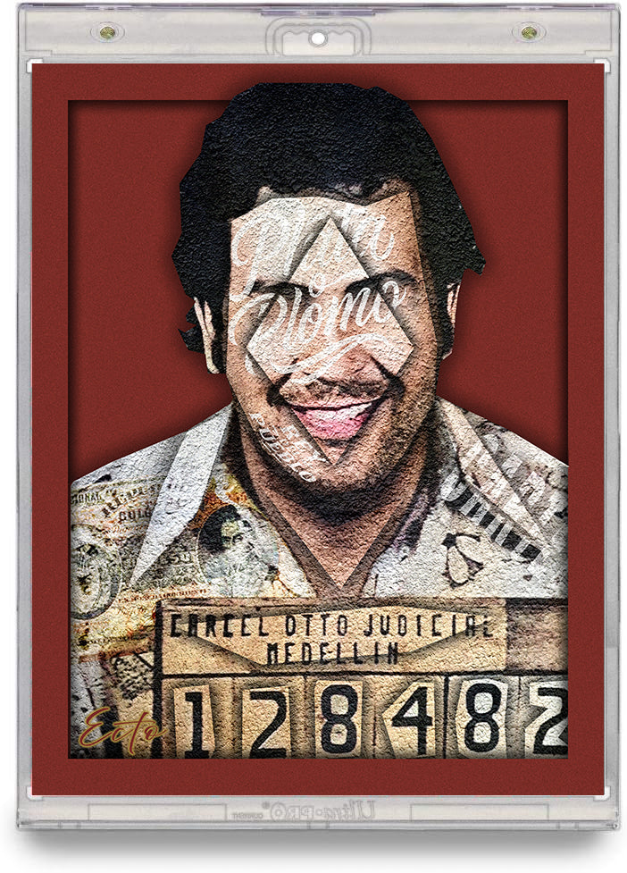 Pablo Escobar – "Plata o Plomo" – (Stonecut Icon 8x10 Print)