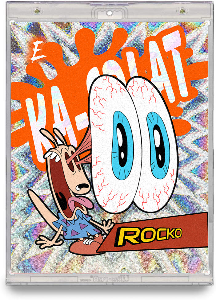Rocko – "Ka-Splat" – (Boom-Verse 1/1 Custom Card + 8x10 Companion)