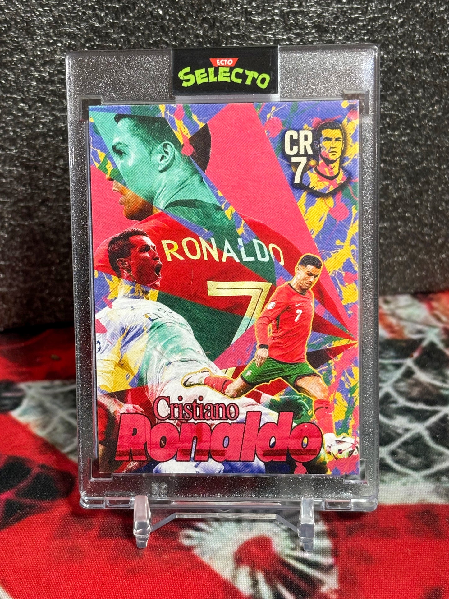 Cristiano Ronaldo Custom Art Card - CR7 - Ecto Selecto Limited Edition /50 - One Touch Case