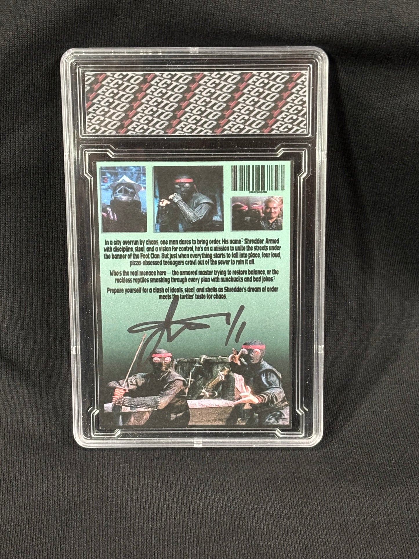 TMNT – Villains in Full Armor – VHS & Card Set (1/1 Headline + 6 Card Variations) – (Ecto Selecto Custom Collectible)