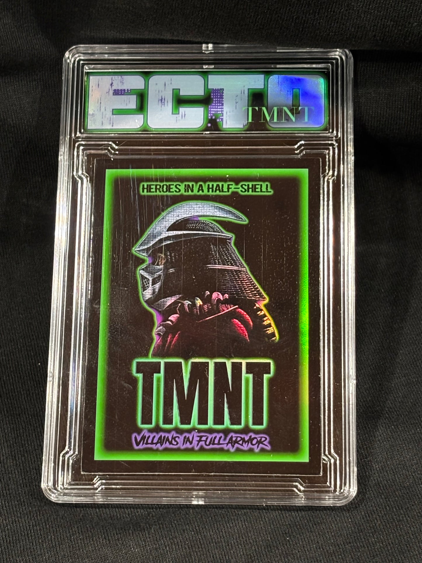 TMNT – Villains in Full Armor – VHS & Card Set (1/1 Headline + 6 Card Variations) – (Ecto Selecto Custom Collectible)