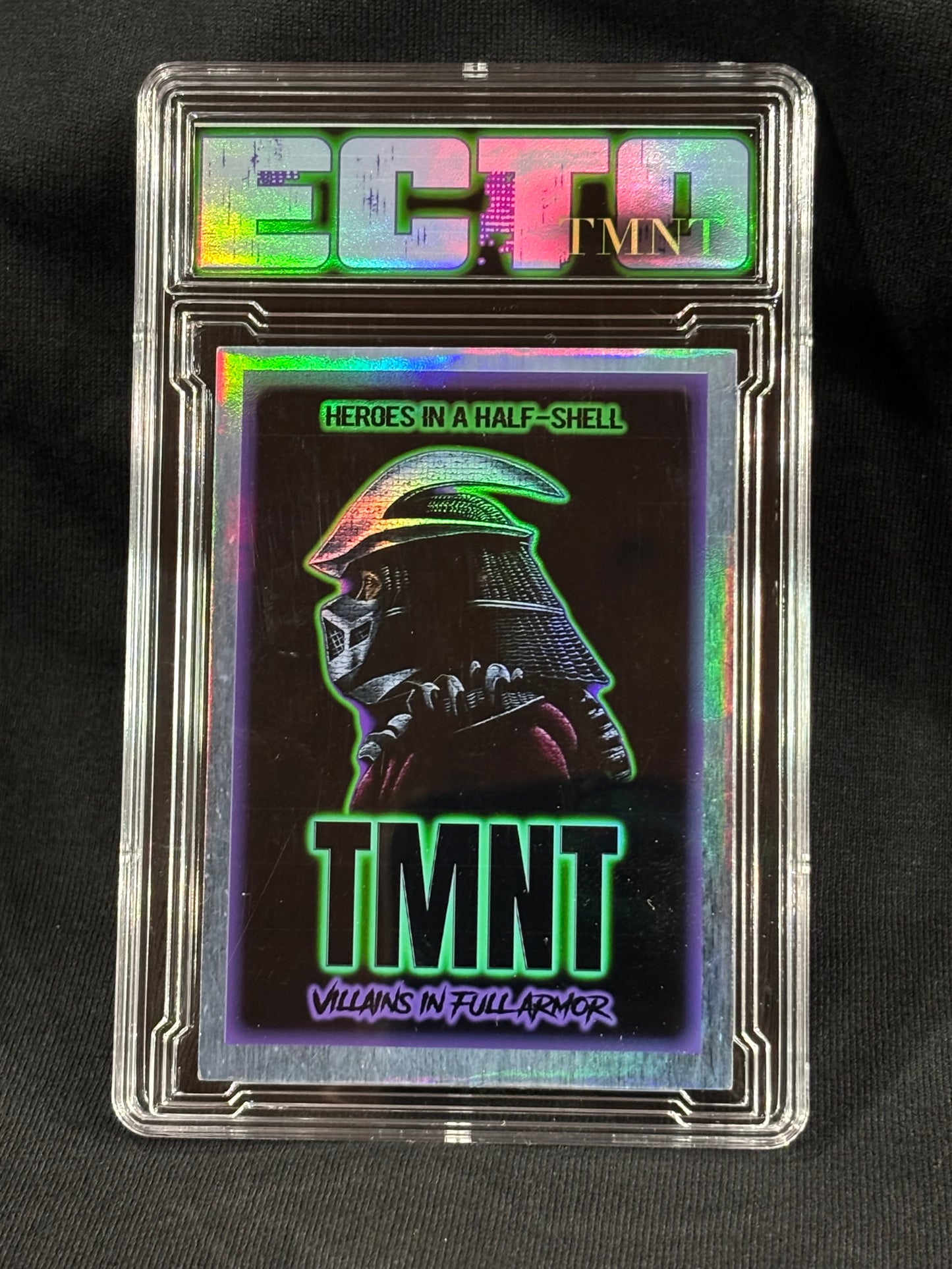 TMNT – Villains in Full Armor – VHS & Card Set (1/1 Headline + 6 Card Variations) – (Ecto Selecto Custom Collectible)