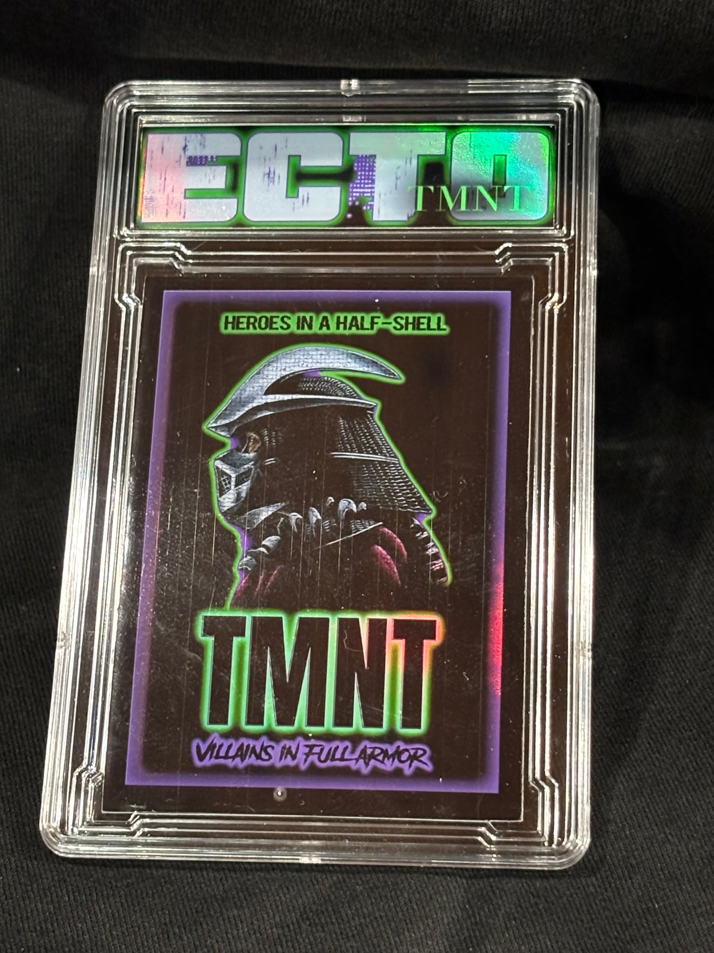 TMNT – Villains in Full Armor – VHS & Card Set (1/1 Headline + 6 Card Variations) – (Ecto Selecto Custom Collectible)