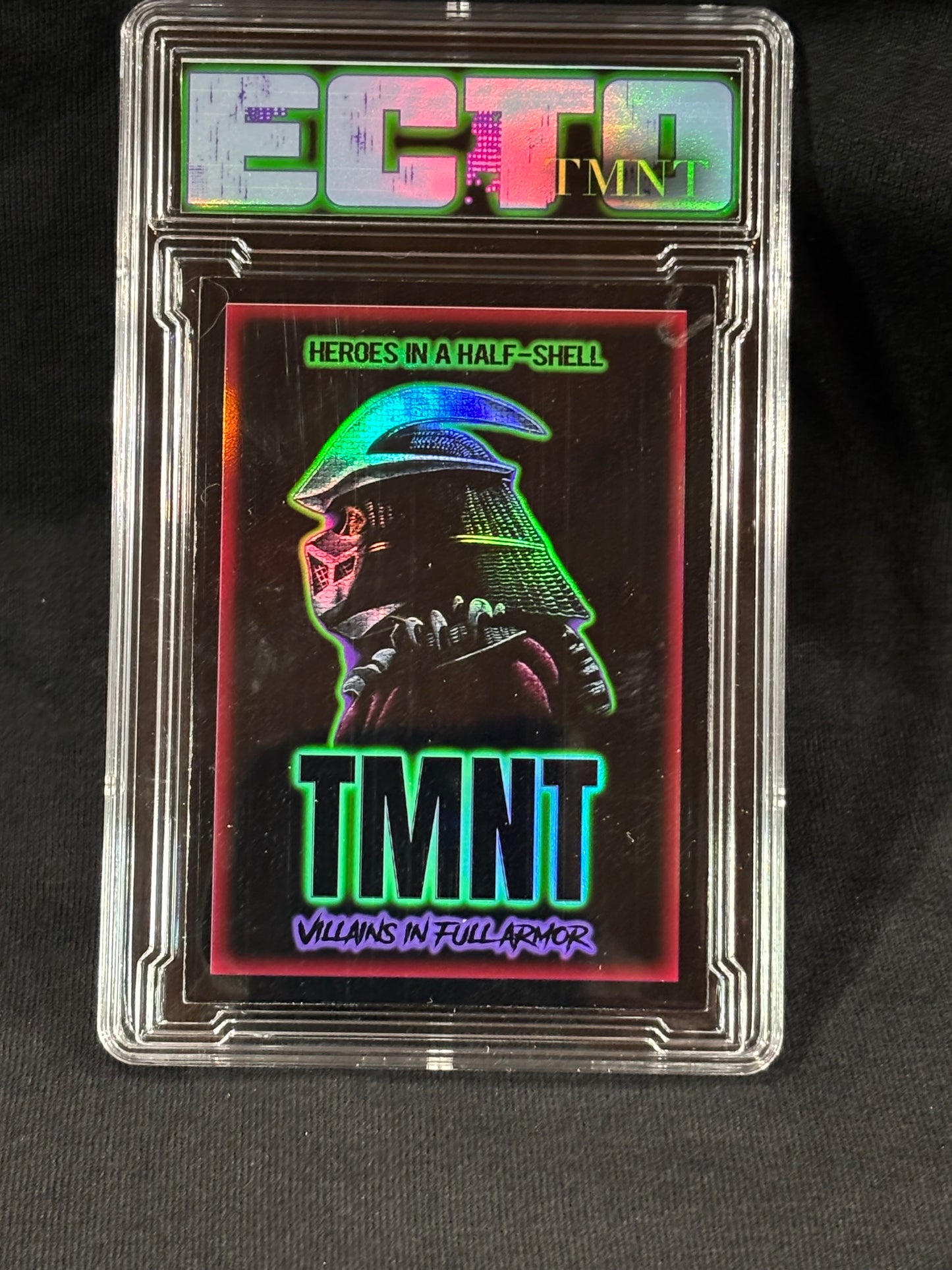 TMNT – Villains in Full Armor – VHS & Card Set (1/1 Headline + 6 Card Variations) – (Ecto Selecto Custom Collectible)