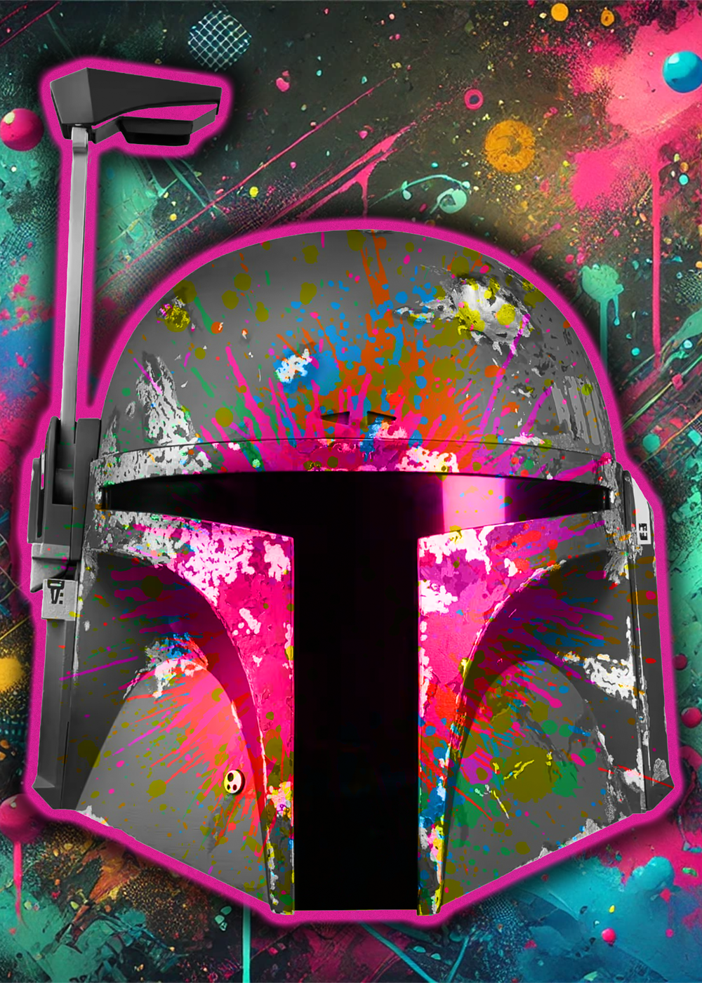 Mandalorian Splatter Art β Digital Download