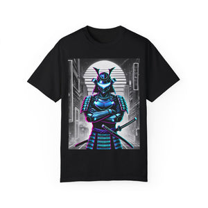 Retro Vaporwave Samurai Cyberpunk T-Shirt - Neon Aesthetic Streetwear