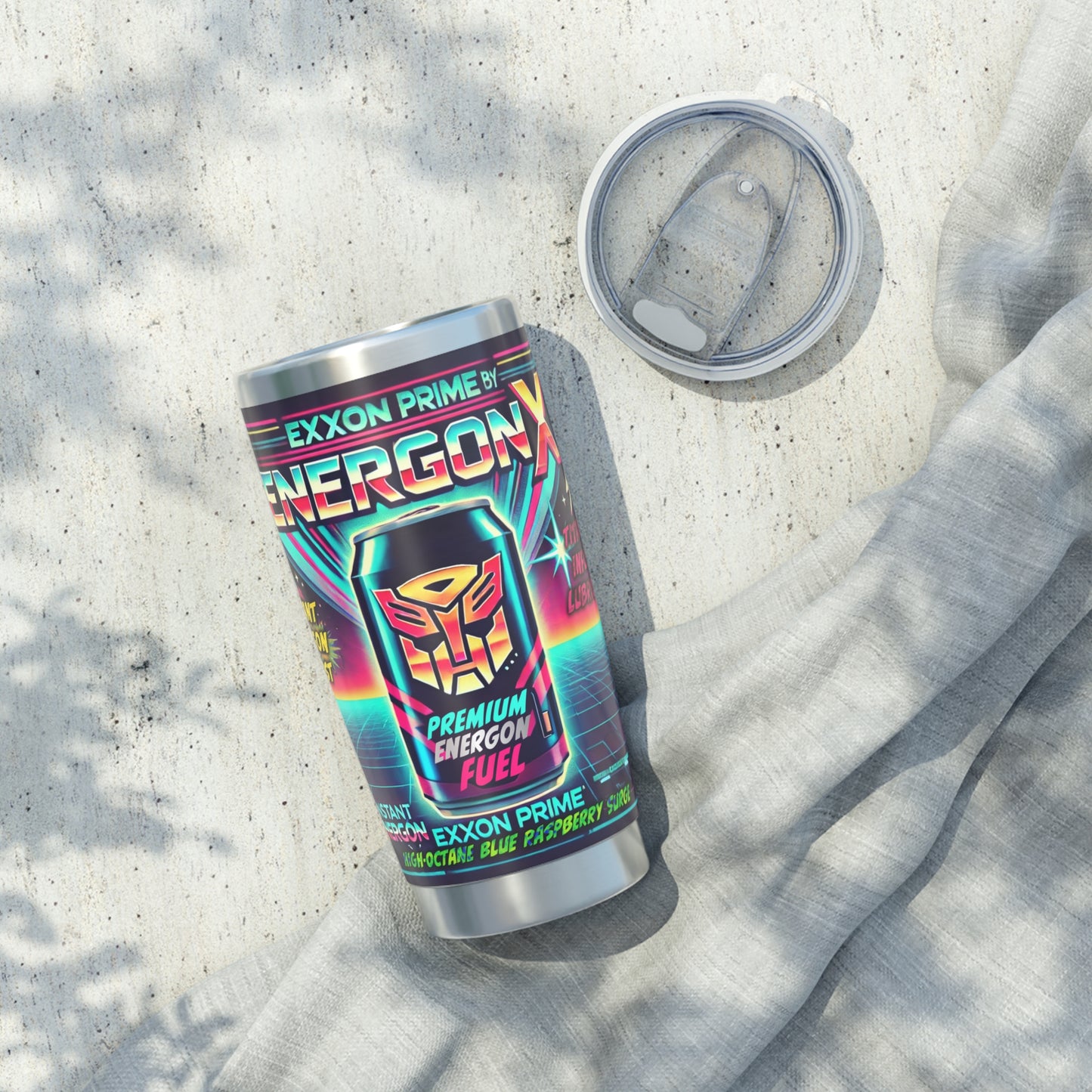 Energon X Retro Tumbler - 80s Transformers-Inspired Drinkware!