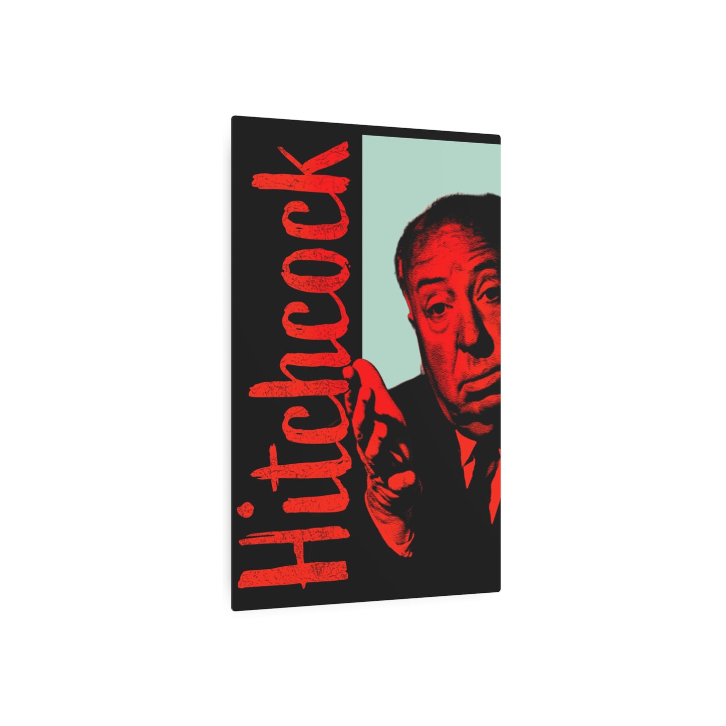Alfred Hitchcock – "Masters of Suspense" – (Metal Wall Art Print)